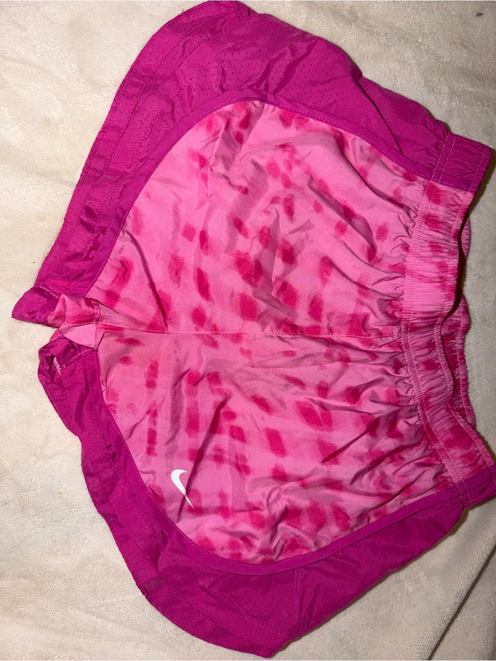 Nike Dri-FIT Tempo Running Shorts Tie-Dye Pink & Purple